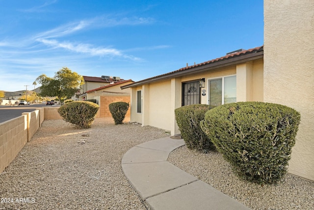 view of front of home