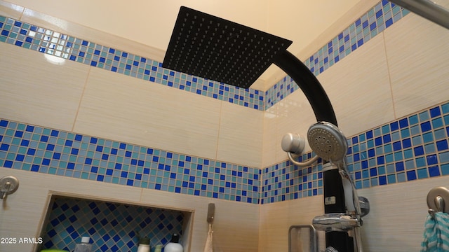 room details with tiled shower