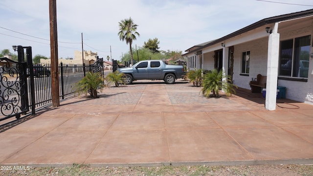 exterior space featuring fence