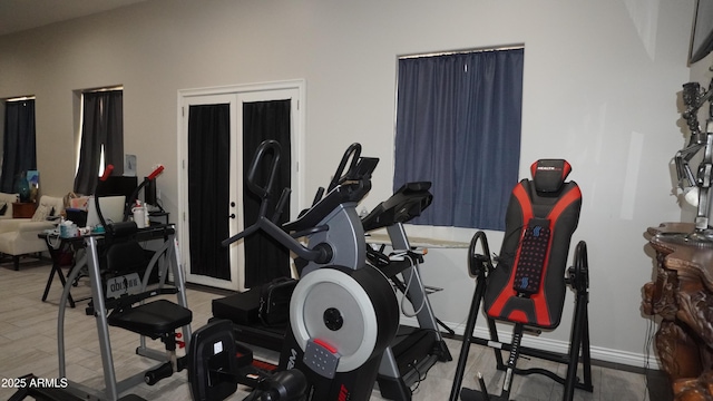view of exercise room