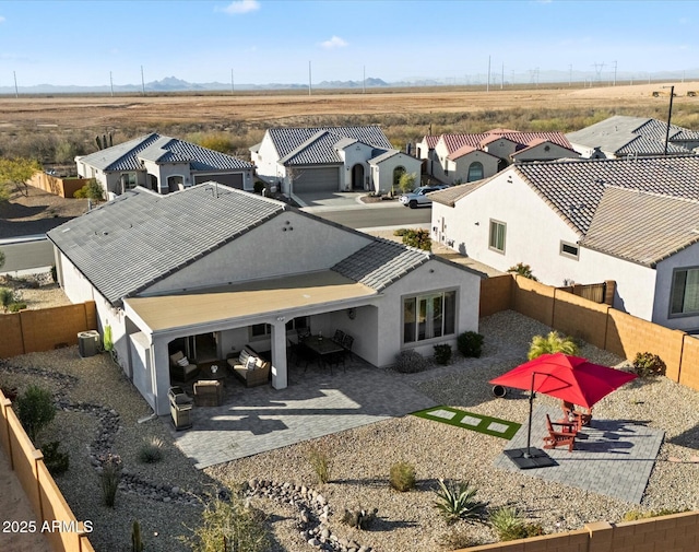 bird's eye view featuring a residential view