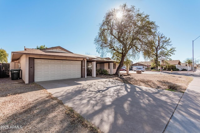 ranch-style house with a garage