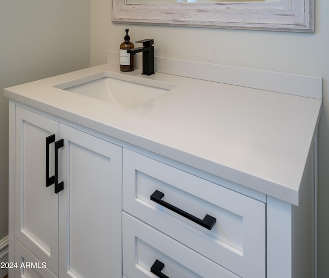 bathroom featuring vanity