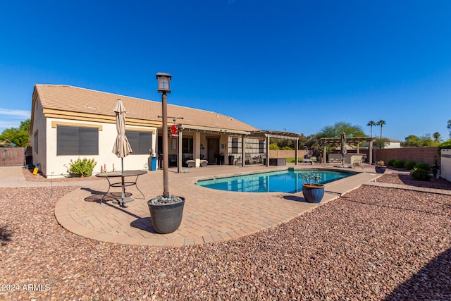 view of pool with a patio