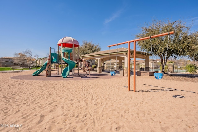 view of communal playground