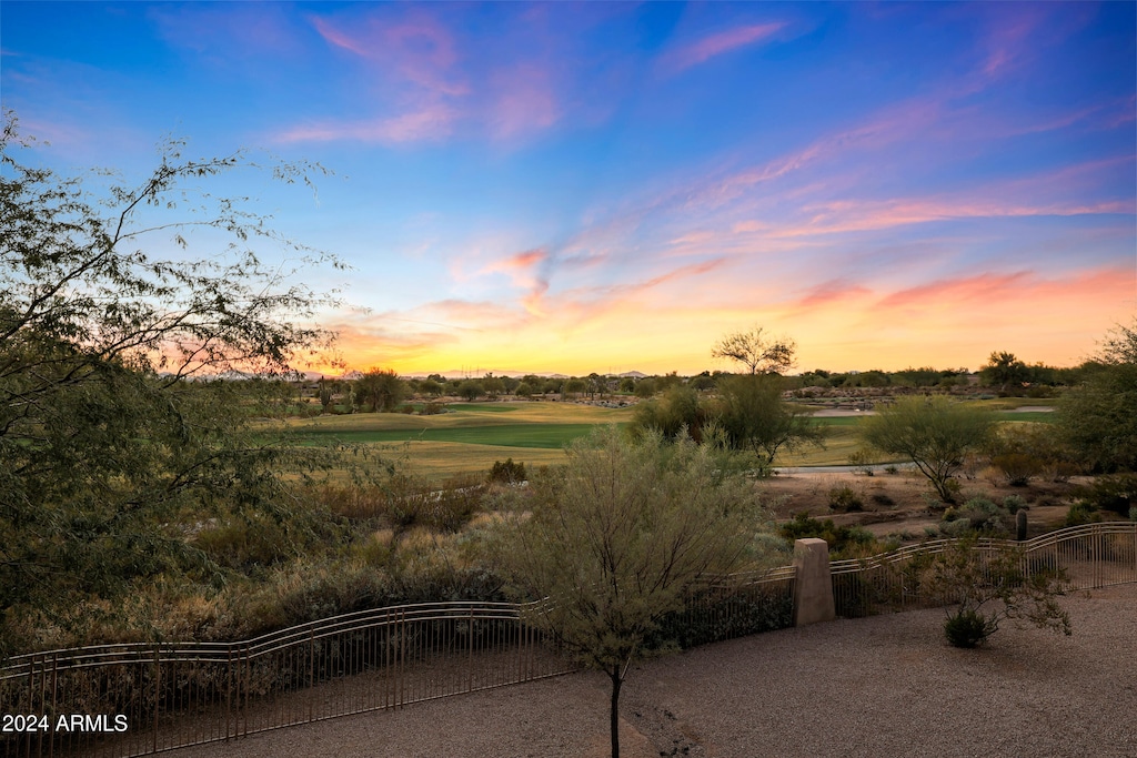 view of nature at dusk