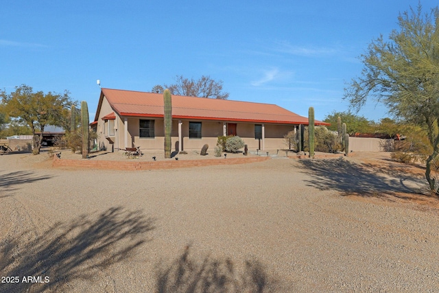 view of front of home