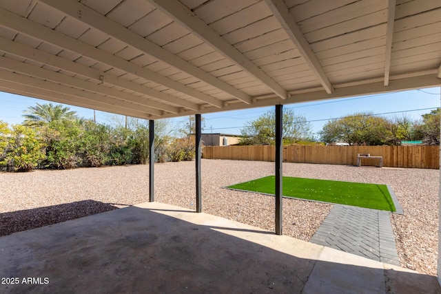 view of patio / terrace with fence