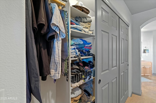 view of closet