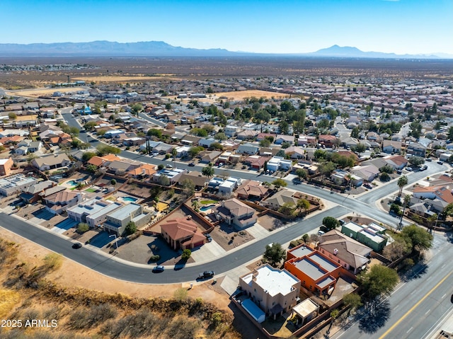 aerial view featuring a mountain view