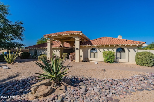 view of front of home