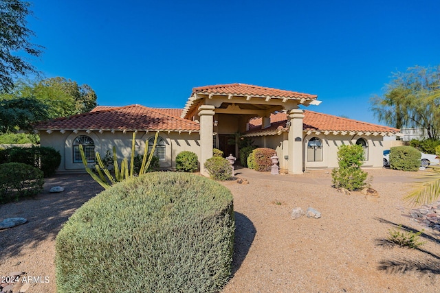 view of mediterranean / spanish house