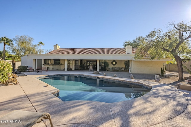 view of pool with a patio