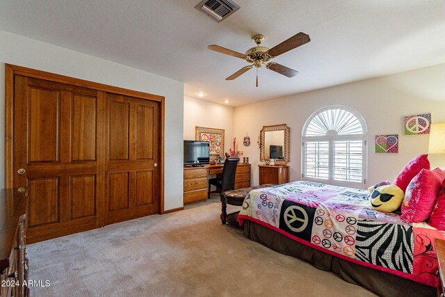 13108 N 76th St, Scottsdale, AZ 85260 - view of patio with a ceiling fan and french doors