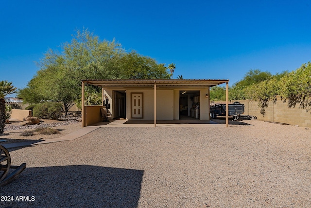 view of rear view of property