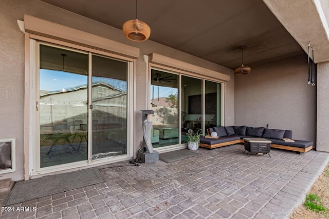 view of patio / terrace featuring outdoor lounge area