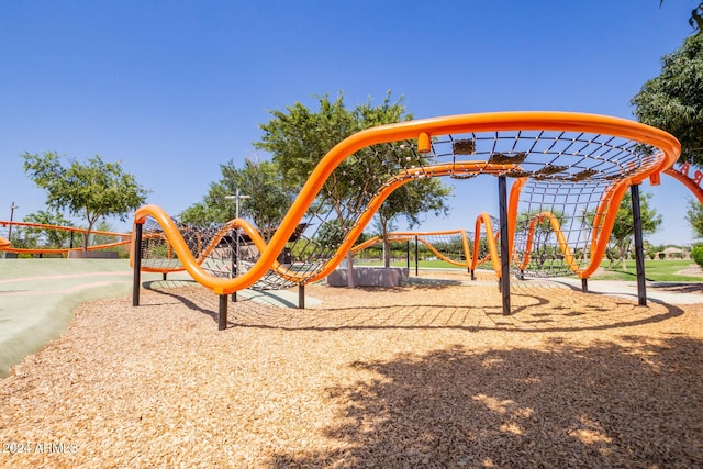 view of jungle gym