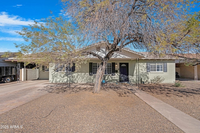 view of ranch-style house