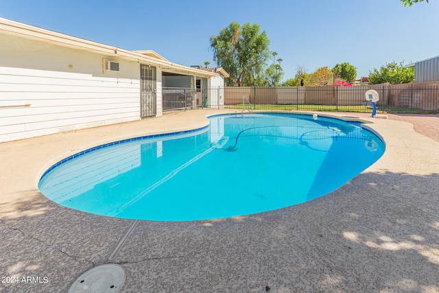 view of pool with a patio