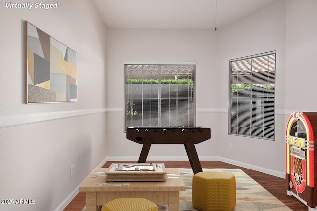 40713 N Courage Trl, Anthem, AZ 85086 - living area with wood finished floors and baseboards