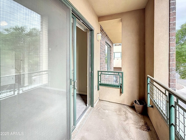 view of balcony