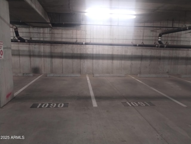 view of parking deck