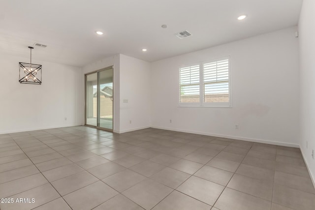 22568 E Rosa Rd, Queen Creek, AZ 85142 - unfurnished room with recessed lighting, baseboards, and light tile patterned floors