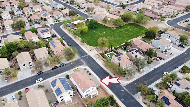 drone / aerial view featuring a residential view