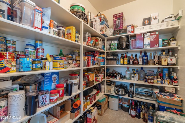 view of pantry