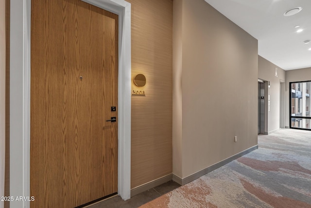 property entrance with elevator