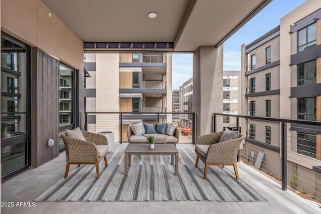 balcony with an outdoor living space