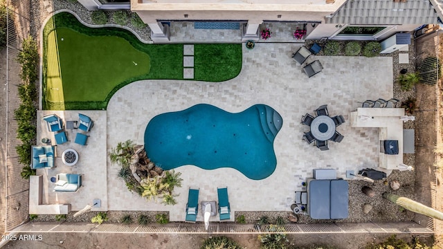 drone / aerial view