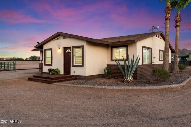 view of front of home