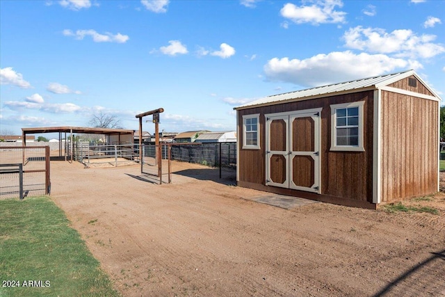 view of outdoor structure