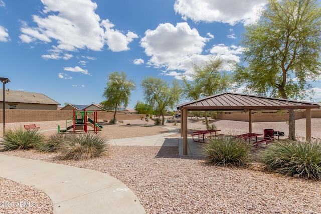 25212 W Maldonado Dr, Buckeye, AZ 85326 - view of home's community with fence, a gazebo, and playground community