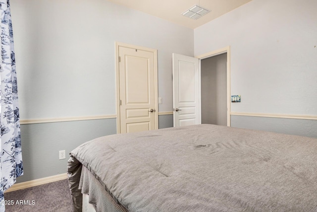 bedroom with carpet floors