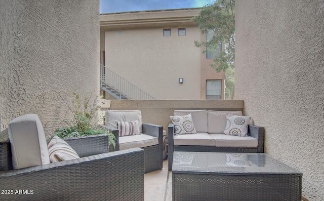 6900 E Princess Dr Unit 1176, Phoenix, AZ 85054 - view of patio featuring an outdoor hangout area and a balcony