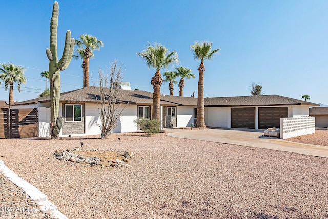 ranch-style house with a garage