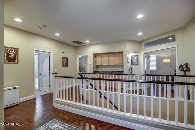 hallway featuring hardwood / wood-style floors