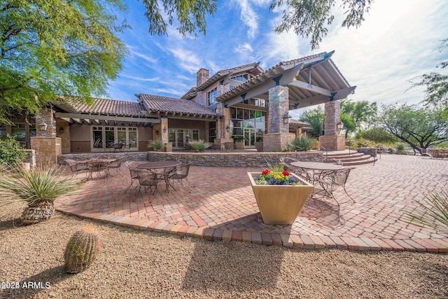 3055 N Red Mtn Unit 95, Mesa, AZ 85207 - view of patio with outdoor dining area
