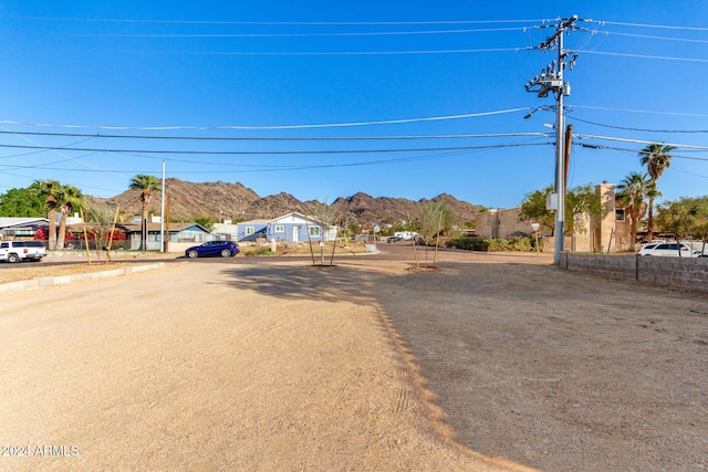 view of street featuring a mountain view