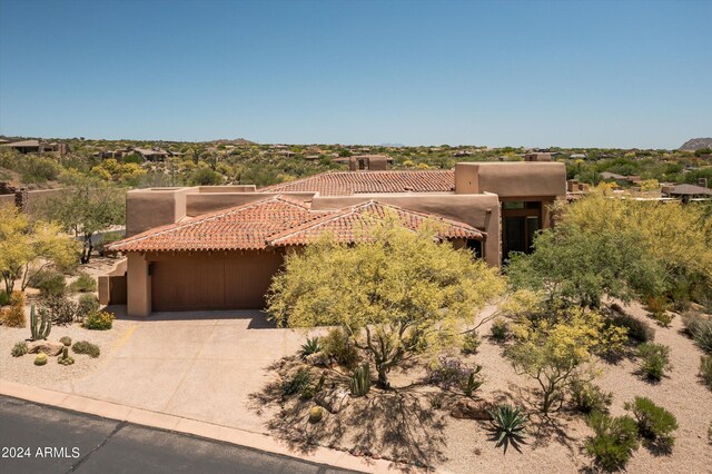 view of pueblo-style house