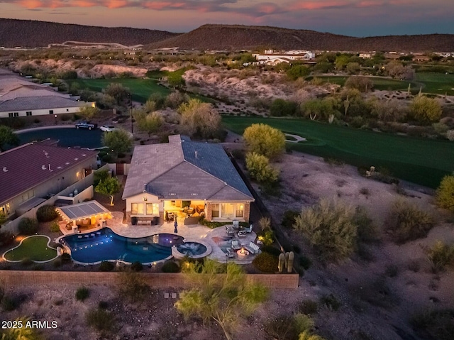 31108 N 122nd Ln, Peoria, AZ 85383 - aerial view at dusk of a mountain view