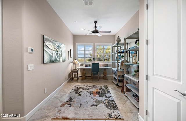 31108 N 122nd Ln, Peoria, AZ 85383 - home office with baseboards and ceiling fan