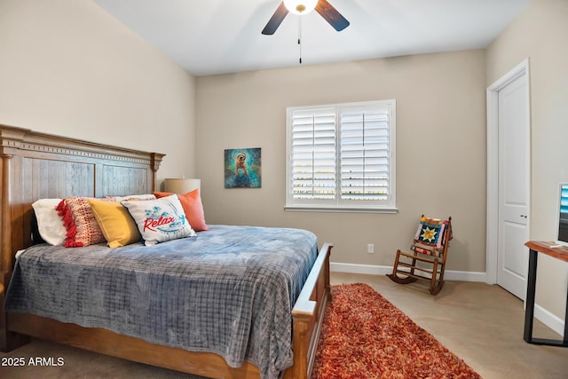 31108 N 122nd Ln, Peoria, AZ 85383 - bedroom with carpet floors, baseboards, and a ceiling fan