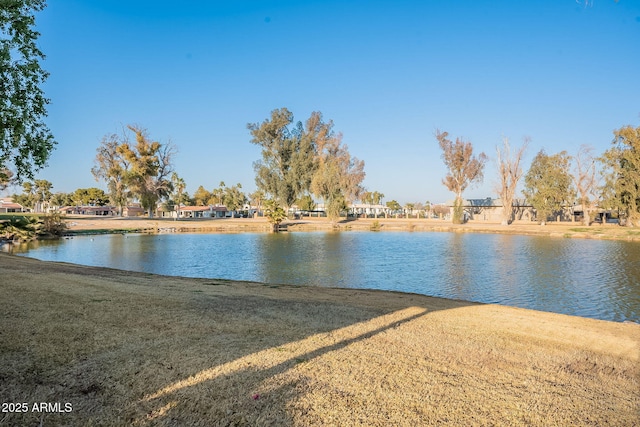 view of water feature