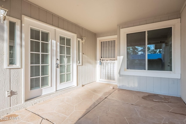 view of patio with french doors