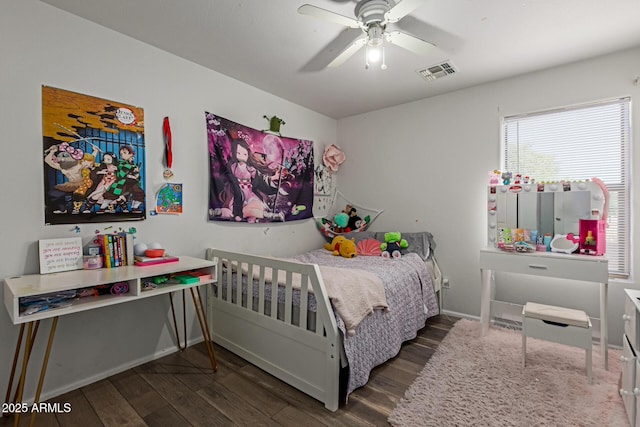 7725 S 47th Ln, Laveen, AZ 85339 - bedroom featuring wood finished floors and a ceiling fan