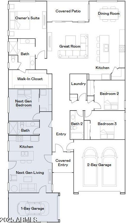23244 W Tamarisk Ave, Buckeye, AZ 85326 - view of property floor plan