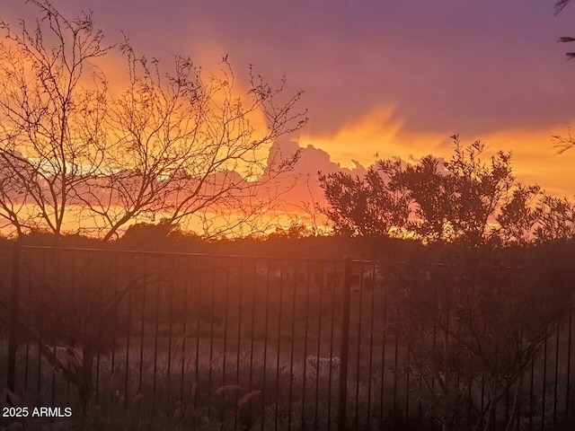 view of nature at dusk